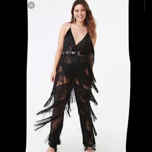 Lace Fringe Jumpsuit X Blazing Trails Collection